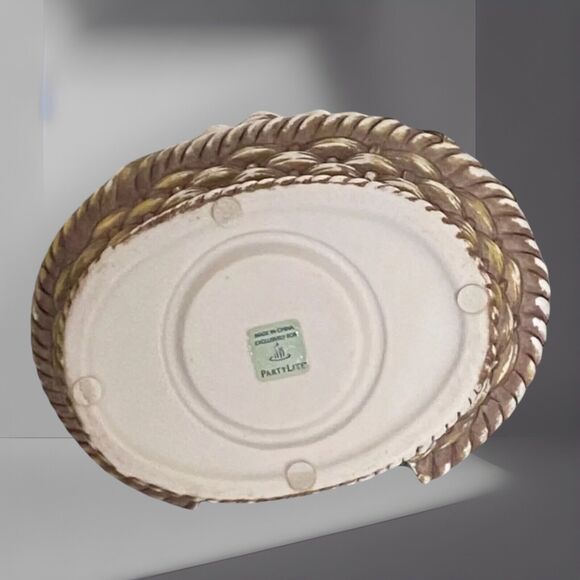 Partylite Tealight Holder Floral Bouquet P7747  Retired 8” x 5” - Picture 7 of 8